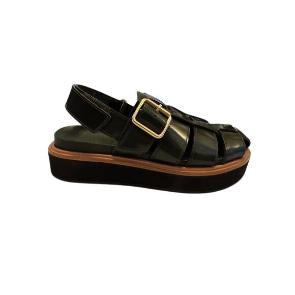 Loeffler Randall Women's Strappy Sandals Size 8 Black Mid Heel Casual - Picture 1 of 11
